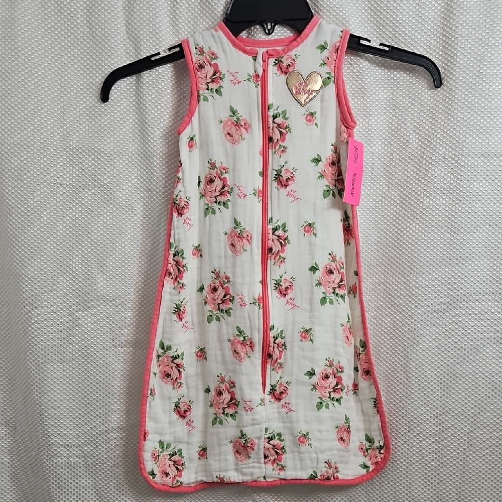 Betsey Johnson Swaddle Blanket/ Sleep Sack Coral